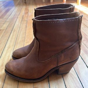 Brown Healed Frye Boots